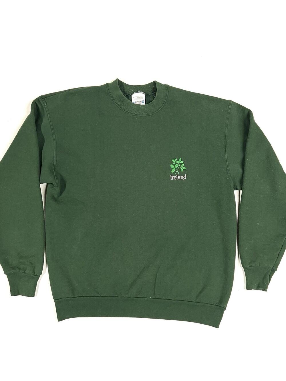 Vintage Ireland Sweatshirt Crewneck Screen Stars Fruit Of The Loom Sweats Sz L